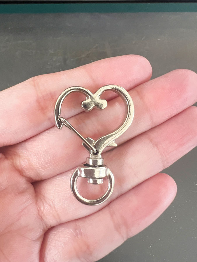 Heart bagcharm